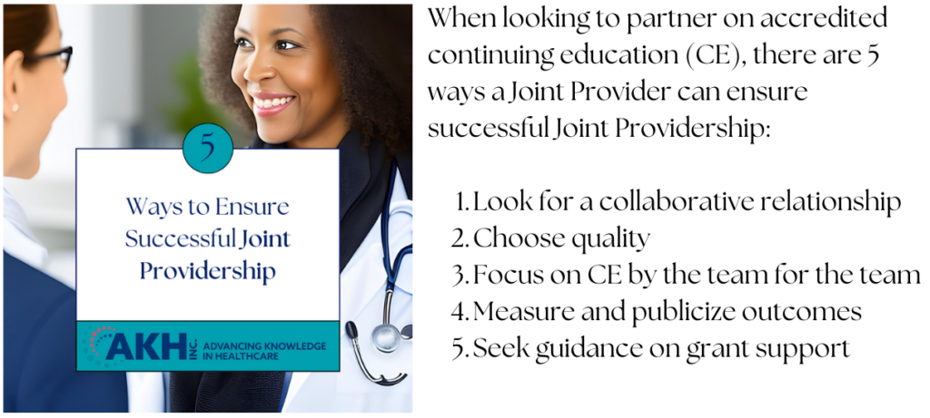 5 Ways To Ensure Successful Joint Provdership